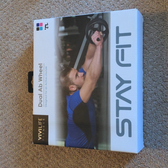 NIB Vivilife Fitness Dual Ab Wheel - Picture 1 of 2